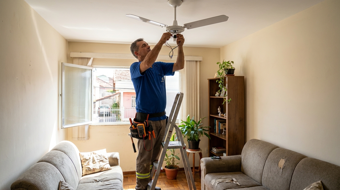 Instalação de Ventilador de Teto perto de mim em Betim‑MG